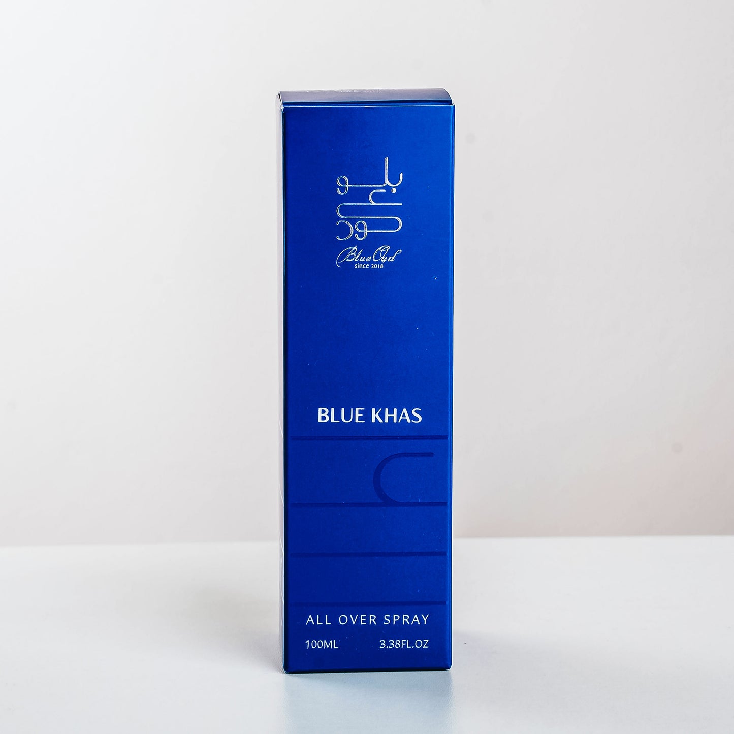 blue khas all over spray